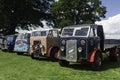 Several vintage Trucks on show at a village fete