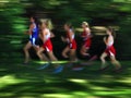 Several Women Runners Blurred Race