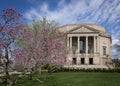 Severance Hall cherry blossoms Royalty Free Stock Photo
