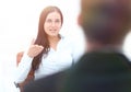 Severe female manager criticize her team member Royalty Free Stock Photo