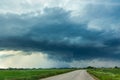 Severe thunderstorm clouds, landscape with storm clouds Royalty Free Stock Photo