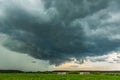 Severe thunderstorm clouds, landscape with storm clouds Royalty Free Stock Photo