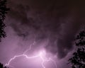 Lightning show on June 30 Royalty Free Stock Photo