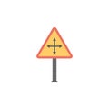 Severe weather colored icon. Element of road signs and junctions icon for mobile concept and web apps. Colored Severe weather can