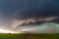 Severe weather with ominous storm clouds and sky Royalty Free Stock Photo