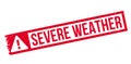 Severe Weather rubber stamp