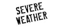 Severe Weather rubber stamp