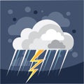 Severe Weather Storm Icon Royalty Free Stock Photo