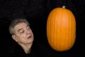 Severed Head and Pumpkin Royalty Free Stock Photo