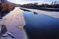 Seversky Donets river in winter. View from the bridge