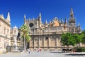 Sevilla Cathedral Catedral de Santa Maria de la Sede, Gothic style architecture in Spain, Andalusia region