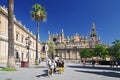 Sevilla Cathedral Catedral de Santa Maria de la Sede, Gothic style architecture in Spain, Andalusia region Royalty Free Stock Photo