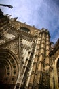 Sevilla Cathedral gothic entrance Royalty Free Stock Photo