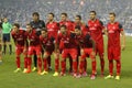 Sevilla FC lineup Royalty Free Stock Photo