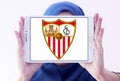Sevilla soccer club logo Royalty Free Stock Photo