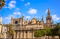 Seville cathedral Giralda tower of Sevilla Spain