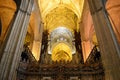 Seville Cathedral Interior ceiling detail, Spain