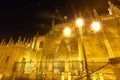 Seville Cathedral Spain at night Royalty Free Stock Photo