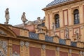 Fragment of the fence of the San Telmo Palace, Seville, Spain