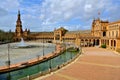 Seville main square Plaza de Espana, built in 1928 for the Ibero-American Exposition of 1929.