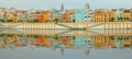 Seville panoramic cityscape with historical buildings, city skyline, Sevilla, Spain