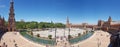 Seville panoramic plaza sky water