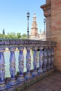 Seville panoramic plaza sky water