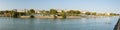 Seville, panoramic river view and the city, Andalusia, Spain