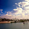 Seville skyline and Alfonso XIII channel Andalusia