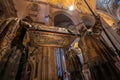 Tomb of Christopher Columbus at Seville Cathedral Interior - Seville, Andalusia, Spain Royalty Free Stock Photo