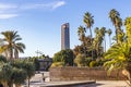 Sevilla Tower, office skyscraper in Seville city, Spain Royalty Free Stock Photo