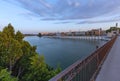 Seville, Spain, evening view of the fashionable and historic districts of Triana Royalty Free Stock Photo