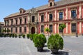 Archbishop palace on Virgen de los Reyes square in Seville, Spain Royalty Free Stock Photo