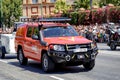 Military Emergency Unit during display of Spanish Armed Forces Day in Seville, Spain