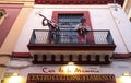 The facade of the Casa de Memoria in Seville. It is a cultural center of Flamenco. Seville is considered to be the