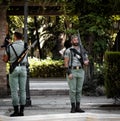 Portrait of spanish legion soldiers unit of the Spanish Army and Spain`s Rapid Reaction Force.