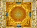 The cupola of Ambassadors Hall in Alcazar Palace in Seville, Spain