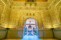 The way to the Patio de las Doncellas in Royal Alcazar Palace in Seville, Spain