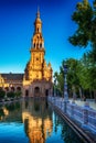 Seville, Spain: The Plaza de Espana, Spain Square Royalty Free Stock Photo