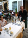 Seville Spain/29th July 2012/A brazilian woman of colour looks o
