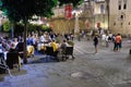 Seville Street at Night Royalty Free Stock Photo