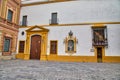 Seville streets at an early sunset