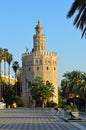Torre Del Oro Seville Spain Royalty Free Stock Photo