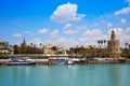 Seville Torre del Oro tower in Sevilla Andalusia Royalty Free Stock Photo