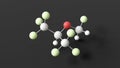 sevoflurane molecule, molecular structure, general anesthetics, ball and stick 3d model, structural chemical formula with colored Royalty Free Stock Photo