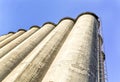 Sevral silos farm agriculture industry tank with clear sky