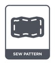 sew pattern icon in trendy design style. sew pattern icon isolated on white background. sew pattern vector icon simple and modern Royalty Free Stock Photo