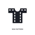 sew pattern isolated icon. simple element illustration from sew concept icons. sew pattern editable logo sign symbol design on Royalty Free Stock Photo