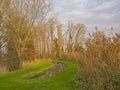 Sewage treament installation in nature Royalty Free Stock Photo