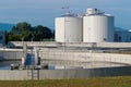 Sewage treatment plant Royalty Free Stock Photo